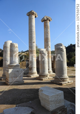 The ruins of the ancient city of Sardes, the capital of the Lydian State, are located in the town of Sart in Salihli district today. The ruins of the ancient city of Sardes, the capital of the Lydian State, are located in the town of Sart in Salihli district today. 137550752