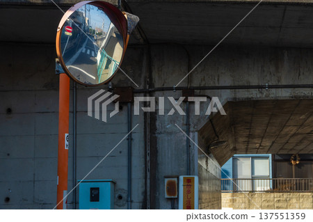 Underpass convex mirror 137551359