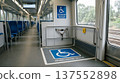 Wheelchair spaces and barrier-free facilities on trains 137552898