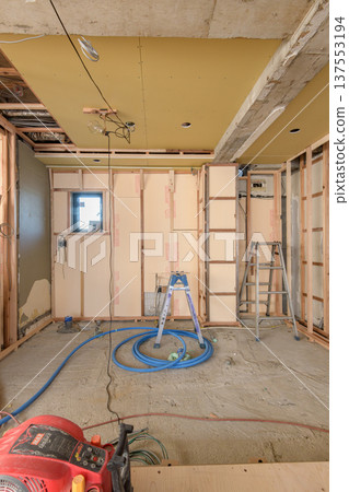 Home renovation construction site Home renovation construction site 137553194