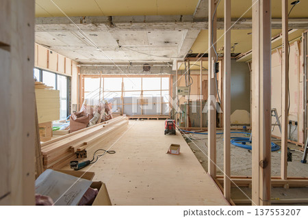 Interior of a house under renovation Interior of a house under renovation 137553207