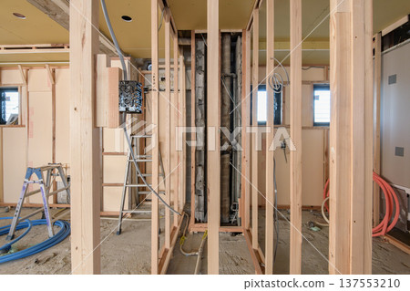 Apartment renovation underway Apartment renovation underway 137553210