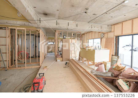 公寓室內裝修施工現場 137553226