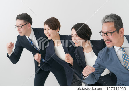 Businessmen running Businessmen running 137554033