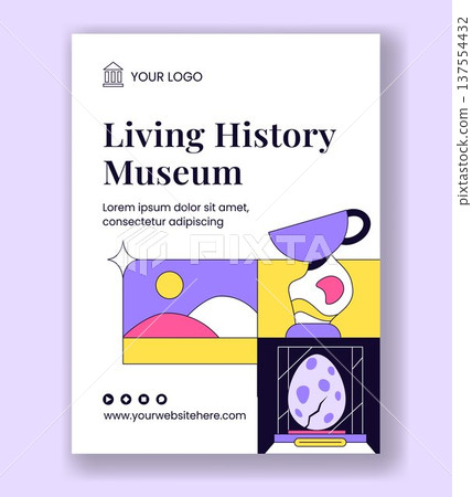 Flat Cartoon Hand Drawn International Museum Day Social Media Vertical Poster Background Flat Cartoon Hand Drawn International Museum Day Social Media Vertical Poster Background 137554432