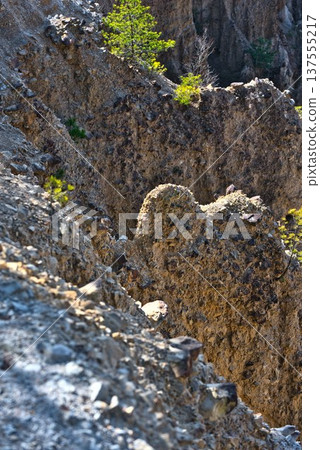 "Awa Earth Pillars" in Awa City, Tokushima Prefecture "Awa Earth Pillars" in Awa City, Tokushima Prefecture 137555217