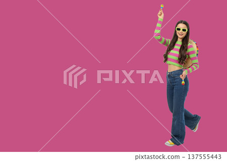 Woman celebrates Cinco de Mayo with dance Woman celebrates Cinco de Mayo with dance 137555443