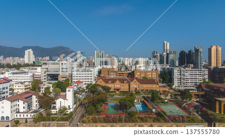 Historic brick school building surrounded by trees in Hong Kong March 8 2026 Historic brick school building surrounded by trees in Hong Kong March 8 2026 137555780