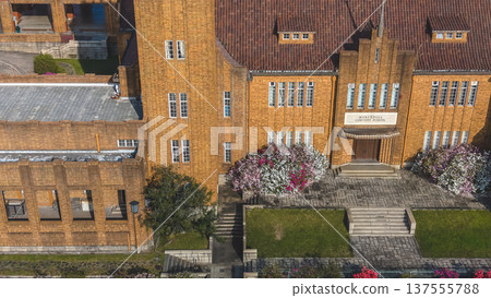 Historic brick school building surrounded by trees in Hong Kong March 8 2026 Historic brick school building surrounded by trees in Hong Kong March 8 2026 137555788