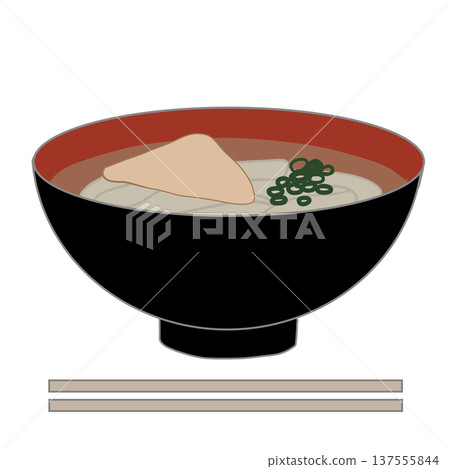 Illustration of kitsune udon Illustration of kitsune udon 137555844