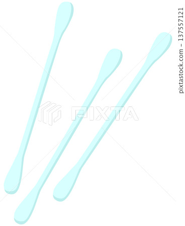 簡單的棉花棒插圖向量素材 137557121