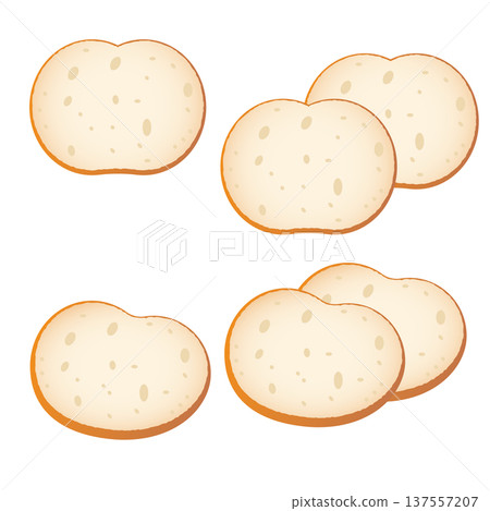 Simple illustration of rusk Simple illustration of rusk 137557207