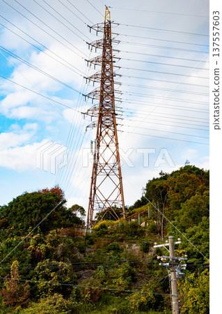 Transmission line tower Transmission line tower 137557603