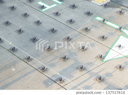 Drones at the Drone Show Drones at the Drone Show 137557618