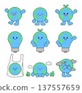 Vector illustration of a cute Earth character. 137557659