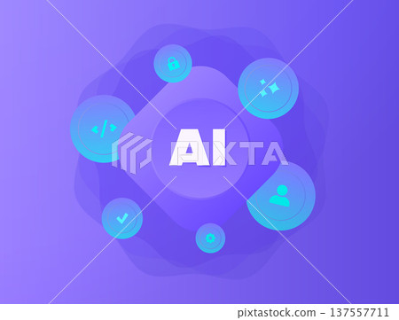 Agentic AI solutions, multiagent systems collaboration, autonomous task automation. Ai-agent business process optimization, emerging tech workflow, modern flat infographic design, vector illustration Agentic AI solutions, multiagent systems collaboration, autonomous task automation. Ai-agent business process optimization, emerging tech workflow, modern flat infographic design, vector illustration 137557711