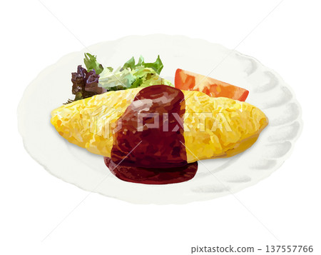 Omurice (demi-glace sauce) Omurice (demi-glace sauce) 137557766
