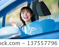 一位女子正在公路旅行 137557796