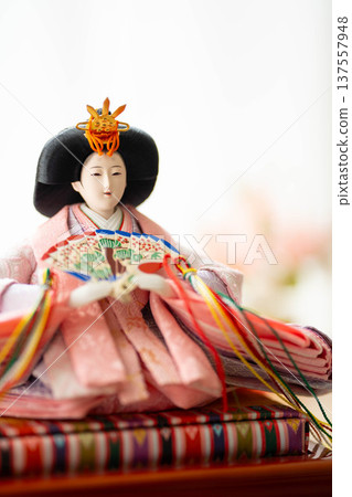 Hina dolls (female dolls) / Traditional Japanese event of Hinamatsuri (Girls' Day) Hina dolls (female dolls) / Traditional Japanese event of Hinamatsuri (Girls' Day) 137557948