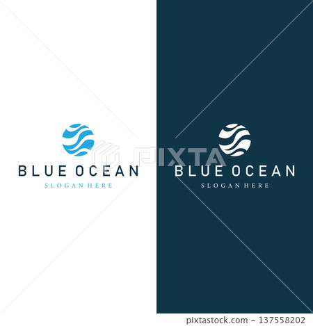 Ocean Wave Logo Premium Summer Brand Design and Template Illustration Ocean Wave Logo Premium Summer Brand Design and Template Illustration 137558202