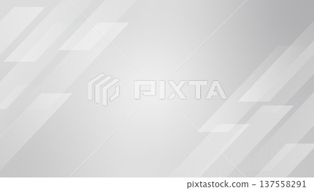 Silver gray diagonal line geometric gradient background for business technology 16:9 137558291