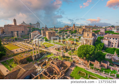 Roman Forum in Rome, Italy 137558298