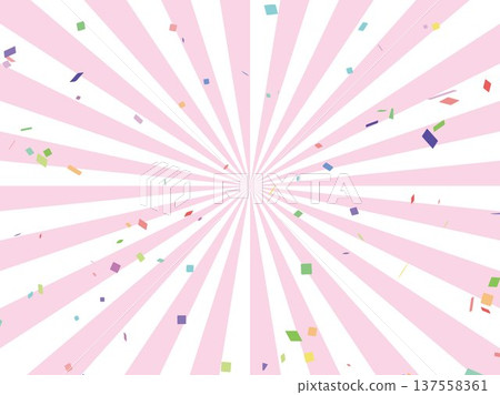 Concentrated lines, manga, American comics, background, confetti, vector, event, illustration, radiation, party 137558361