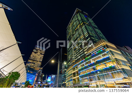 東京中央區八重洲 東京中城八重洲夜景 137559064