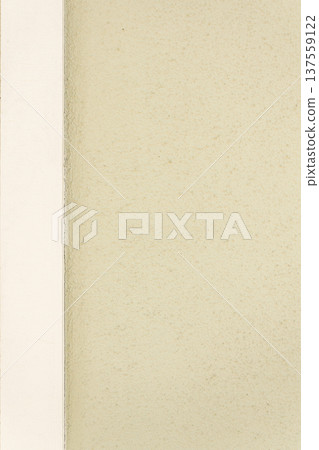 Beige textured plaster wall with white architectural edge minimal background 137559122