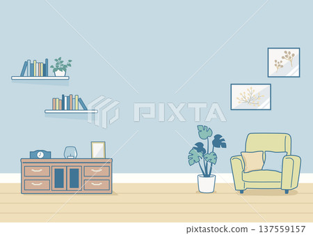 自然風格房間的插圖 自然風格房間的插圖 137559157