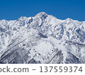 Snow-capped Mount Goryu in the Northern Alps 137559374