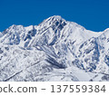 Snow-capped Mount Goryu in the Northern Alps 137559384