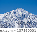 Snow-capped Mount Yari in the Northern Alps 137560001