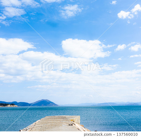 A view from near Angel Road, a tourist spot on Shodoshima Island in Kagawa Prefecture A view from near Angel Road, a tourist spot on Shodoshima Island in Kagawa Prefecture 137560010