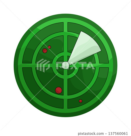 Illustration of radar Illustration of radar 137560061