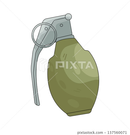 Illustration of grenade  137560071