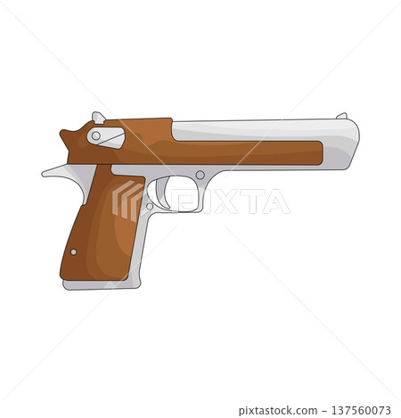 Illustration of gun  137560073