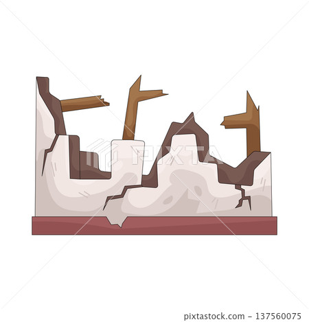 Illustration of building blast 137560075