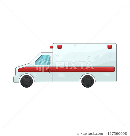 Illustration of ambulance  137560098