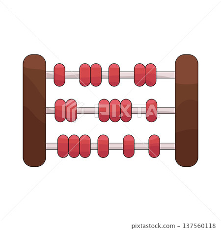 Illustration of abacus Illustration of abacus 137560118