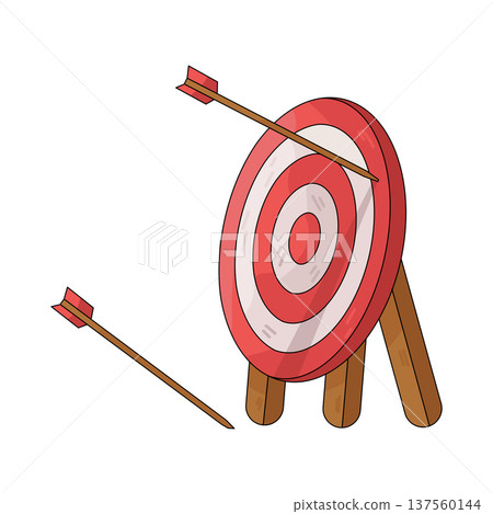 Illustration of missed target Illustration of missed target 137560144