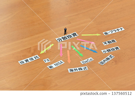 Businessman worried about diversified investment 137560512