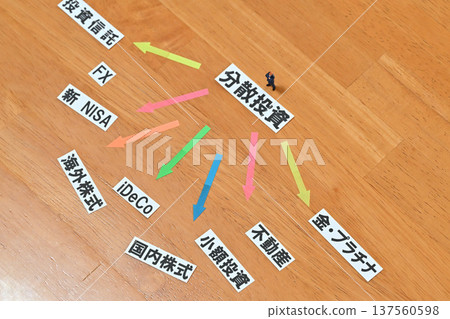 Businessman worried about diversified investment 137560598