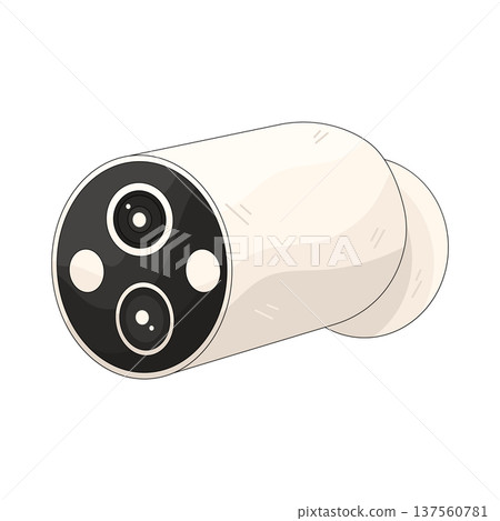 Illustration of CCTV Illustration of CCTV 137560781