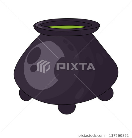 Illustration of cauldron Illustration of cauldron 137560851
