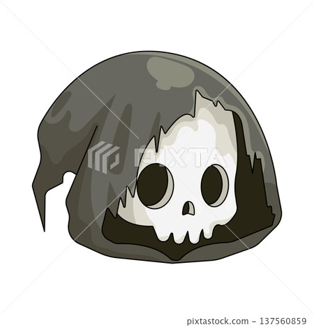 Illustration of grim reaper 137560859