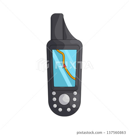 Illustration of GPS device 137560863