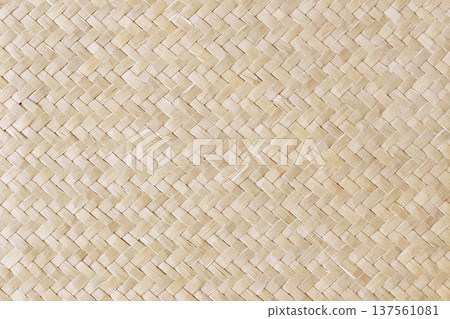 Pattern of reed weaving mat with vintage style for background and design art work. 137561081