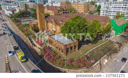 Historic brick school building surrounded by trees in Hong Kong March 8 2026 Historic brick school building surrounded by trees in Hong Kong March 8 2026 137561271