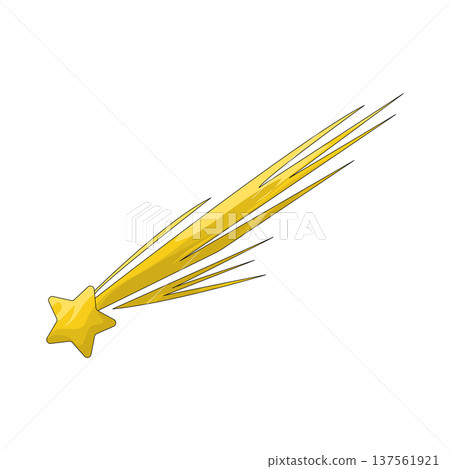 Illustration of shooting star Illustration of shooting star 137561921